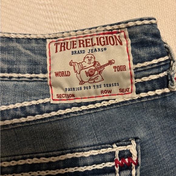 True Religion Women's Denim Jeans with Red Stitching - Picture 12 of 16